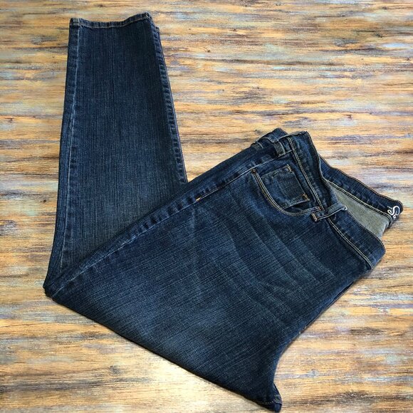 Old Navy The Sweetheart Jeans Straight Leg High Rise Blue Womens Size 18 - Picture 8 of 15